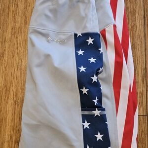 Columbia American Flag Activewear Leggings